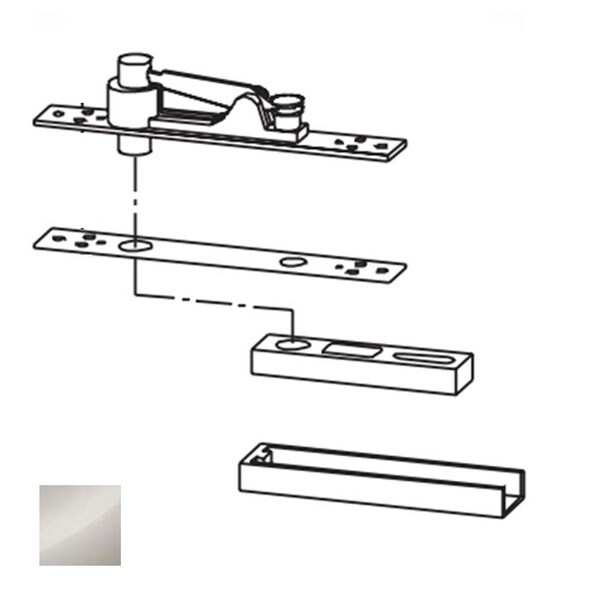 Center Hung Top Pivot, 629 Bright Stainless Steel